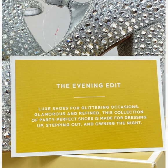 NWT Bridal MICHAEL Michael Kors Fallon Mary Jane Glitter Bedazzled Heels… - Picture 13 of 16